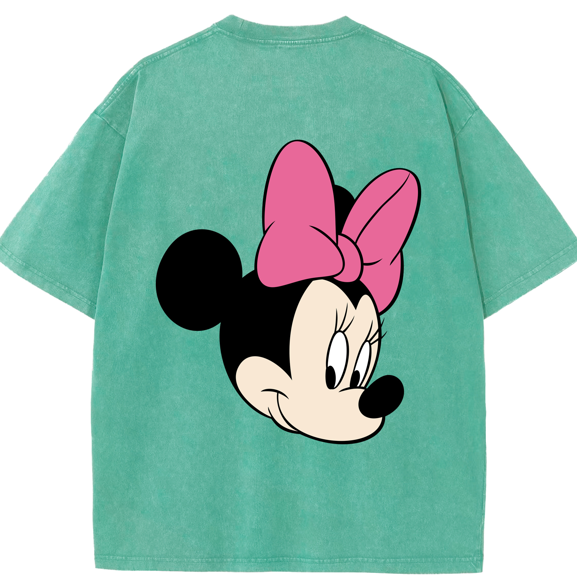 （画像用） ミッキーマウス Mickey Mouse 綿100% ヴィンテージ風 半袖Tシャツ（背面プリント）
